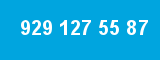 929 127 55 87 929 127 55 87